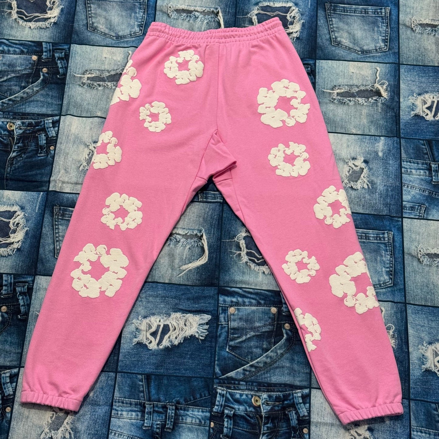Denim Tears Cotton Wreath Pink Sweatpants