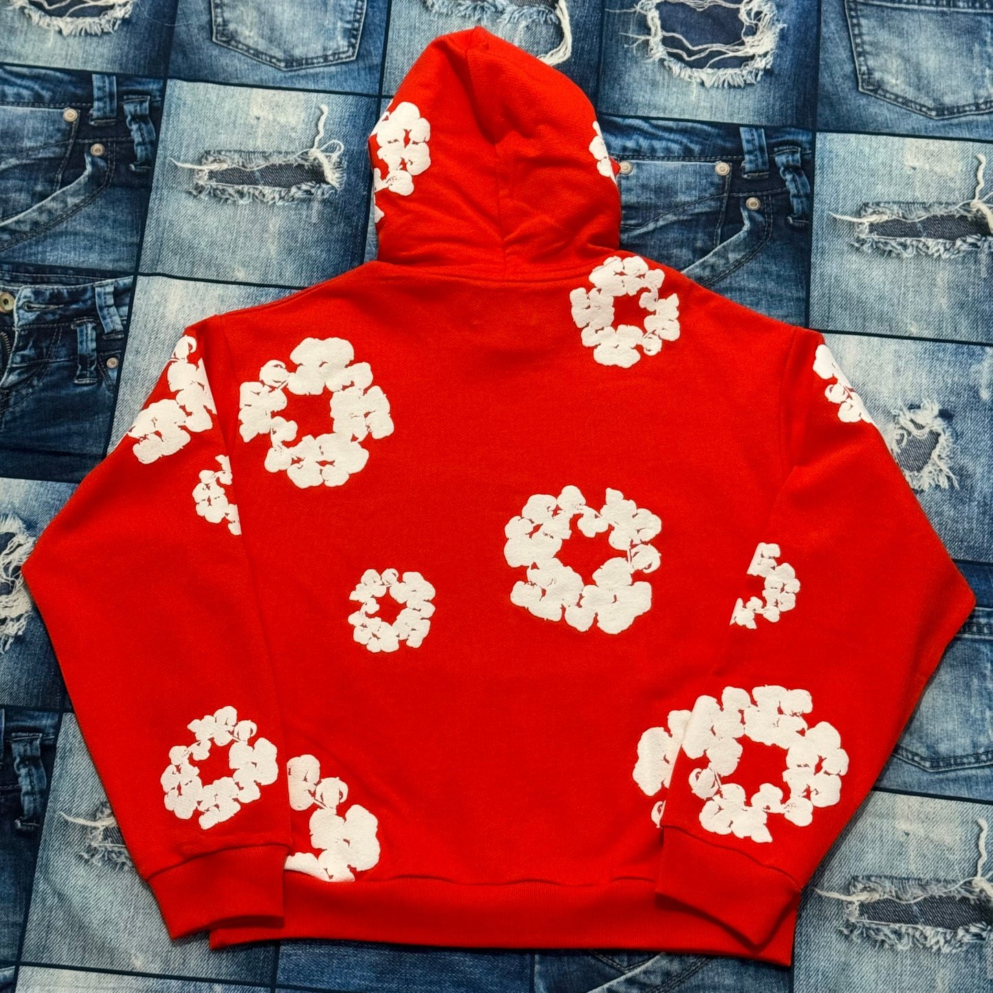 Denim Tears Cotton Wreath Orange Hoodie