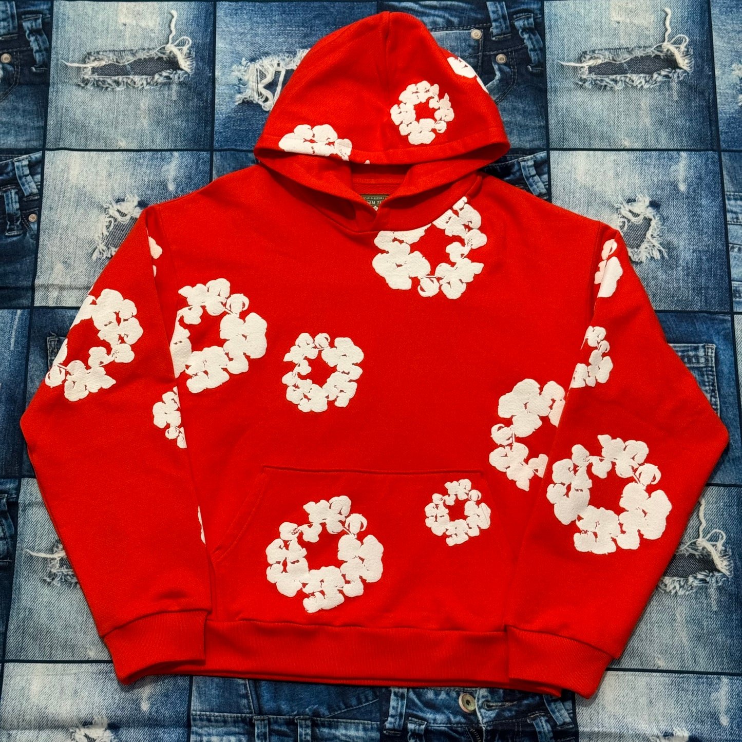 Denim Tears Cotton Wreath Orange Hoodie