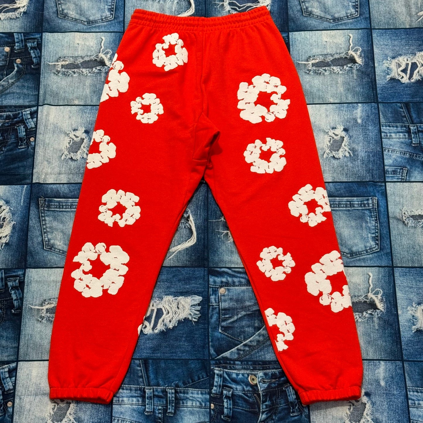Denim Tears Cotton Wreath Orange Sweatpants