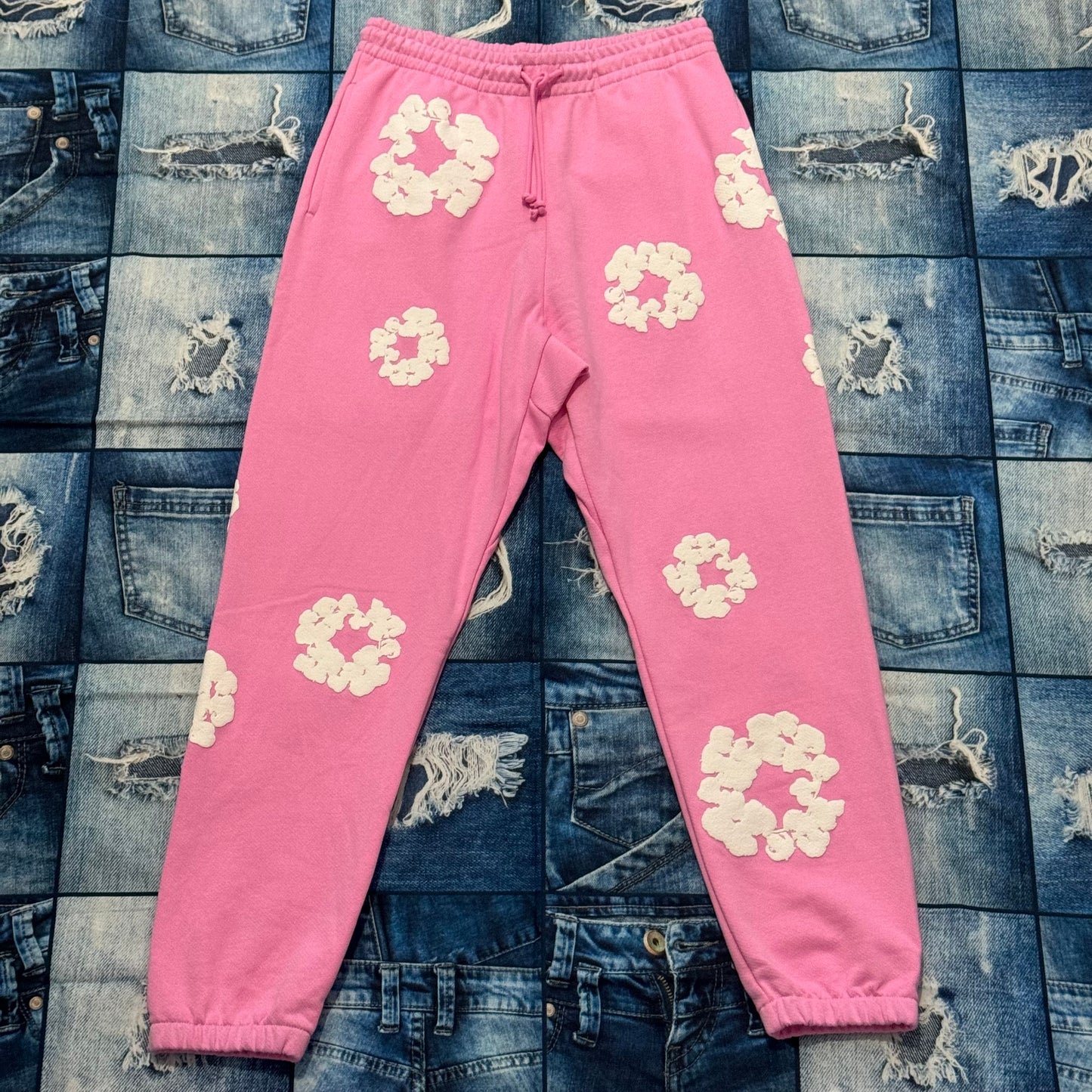 Denim Tears Cotton Wreath Pink Sweatpants